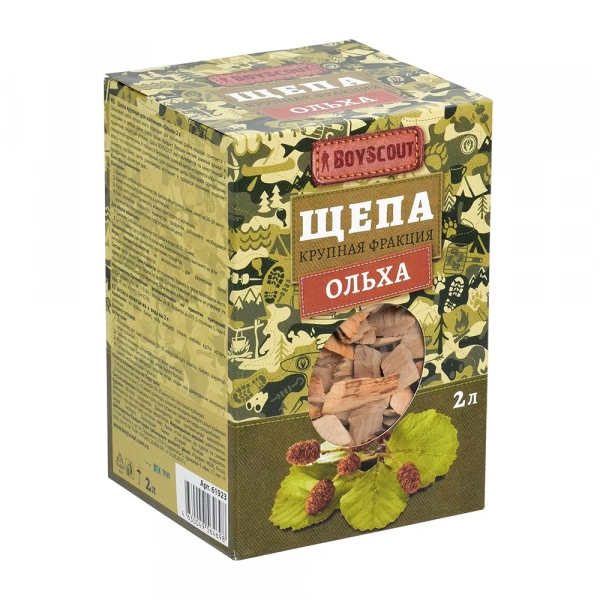 щепа для копчения (ольха) 2л.boyscout картинка анонса te-plo.ru